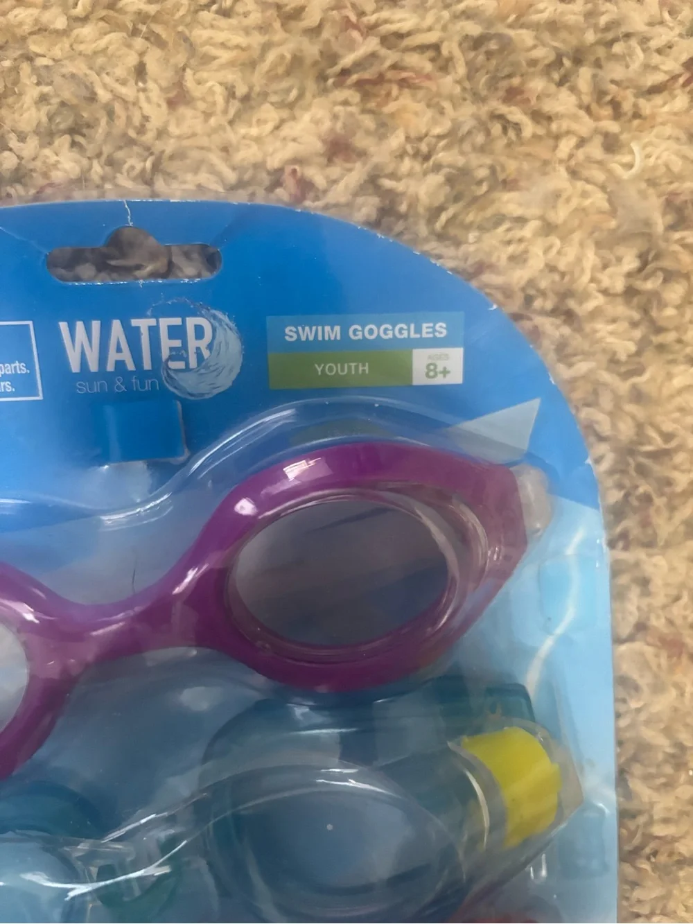 3-Pack Youth Swim Goggles (Ages 8+) — UV Protection & Latex-Free NWT